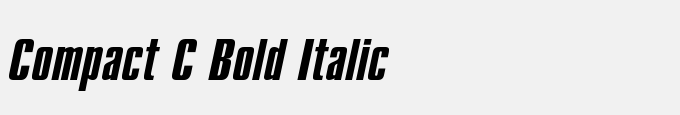 Compact C Bold Italic